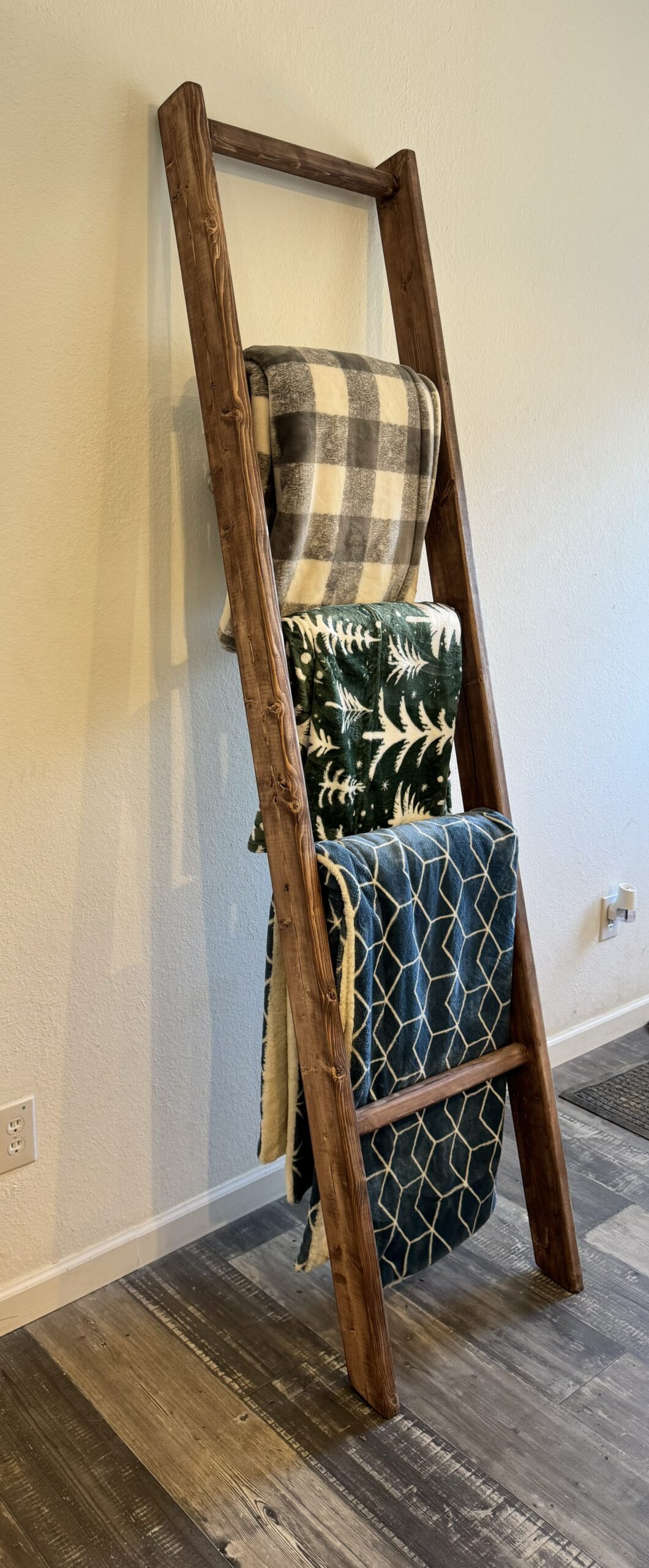 Blanket Ladder Leaning Against a wall